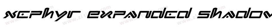 Xephyr Expanded Shadow Italic字体转换